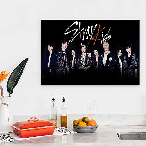 Miniatura 4 de Póster Kpop de Skz para niños callejeros, póster de arte artístico y arte de pared, decoración colgante para cuadros modernos de pasillo familiar,