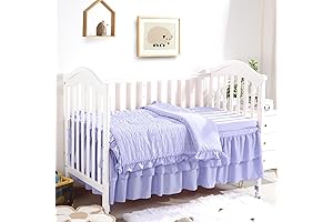 Seersucker Princess Purple Crib Bedding Set: Ultimate Comfort and Style