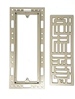 Vista 4 de Original Ventique Tornado - Ventilación de suelo metálica de montaje empotrado (4 x 10, polvo safari)