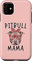Vista 8 de Funda para iPhone 16 Pit Bull Mama Pitbull Dog Mom Día de la Madre