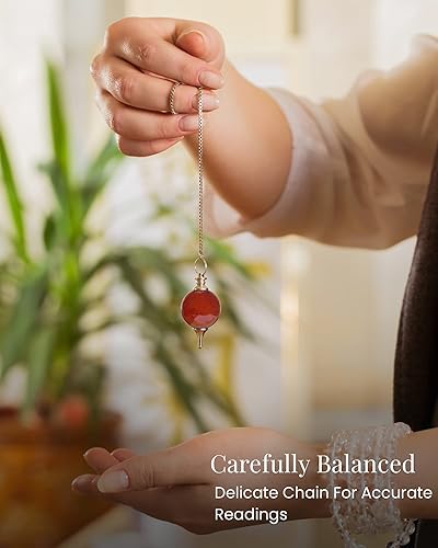 Miniatura 4 de Cuarzo transparente - Péndulos de cristal - Cristal rascador - Péndulo de tarántula - Herramientas de adivinación - Péndulo Vector - Energía de