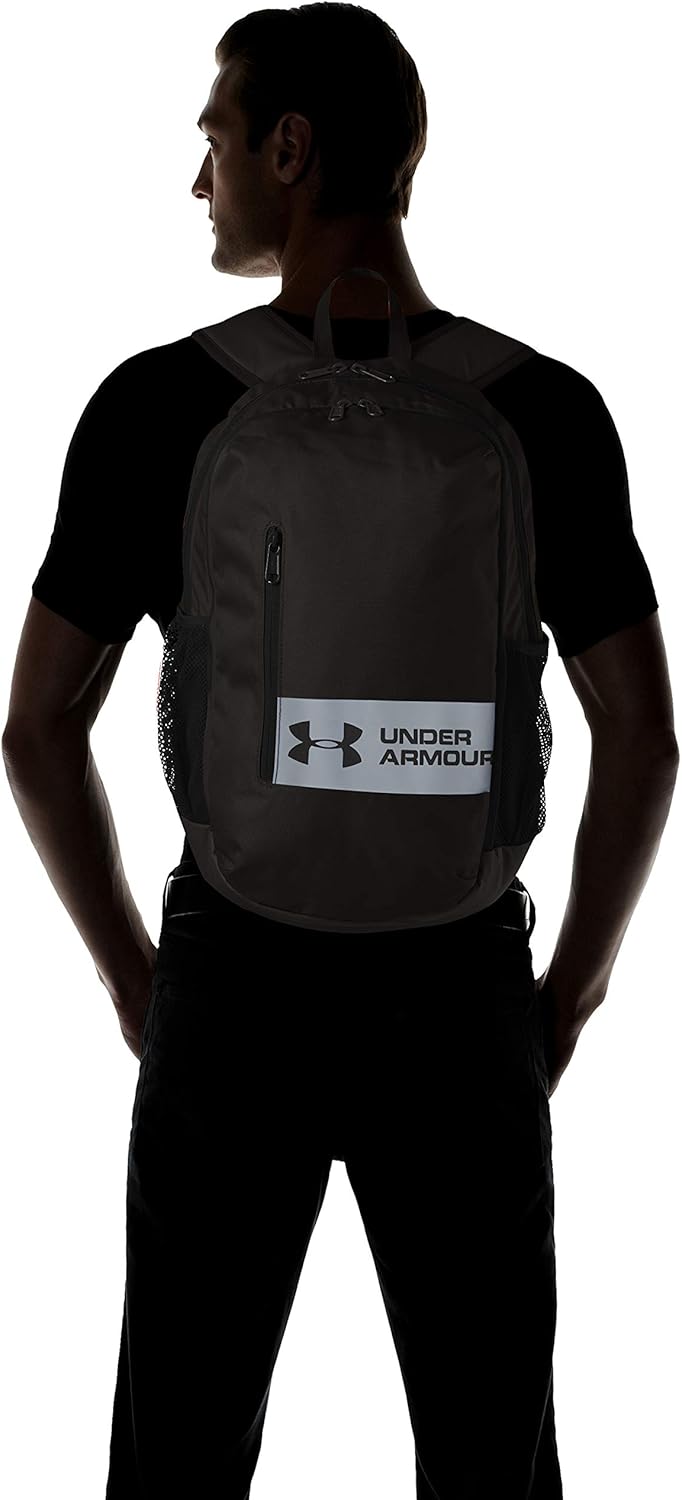 Under Armour Adult Roland Backpack , Black (002)/Steel , One Size Fits All : Clothing, Shoes & Jewelry