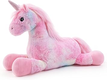 Unicorn Stuffed Animals 28 inch, Pink Stuffed Unicorn Plush, Cute Plush Unicorn Plushie Gift for Kids Girls, Birthday,Valentine,Christmas