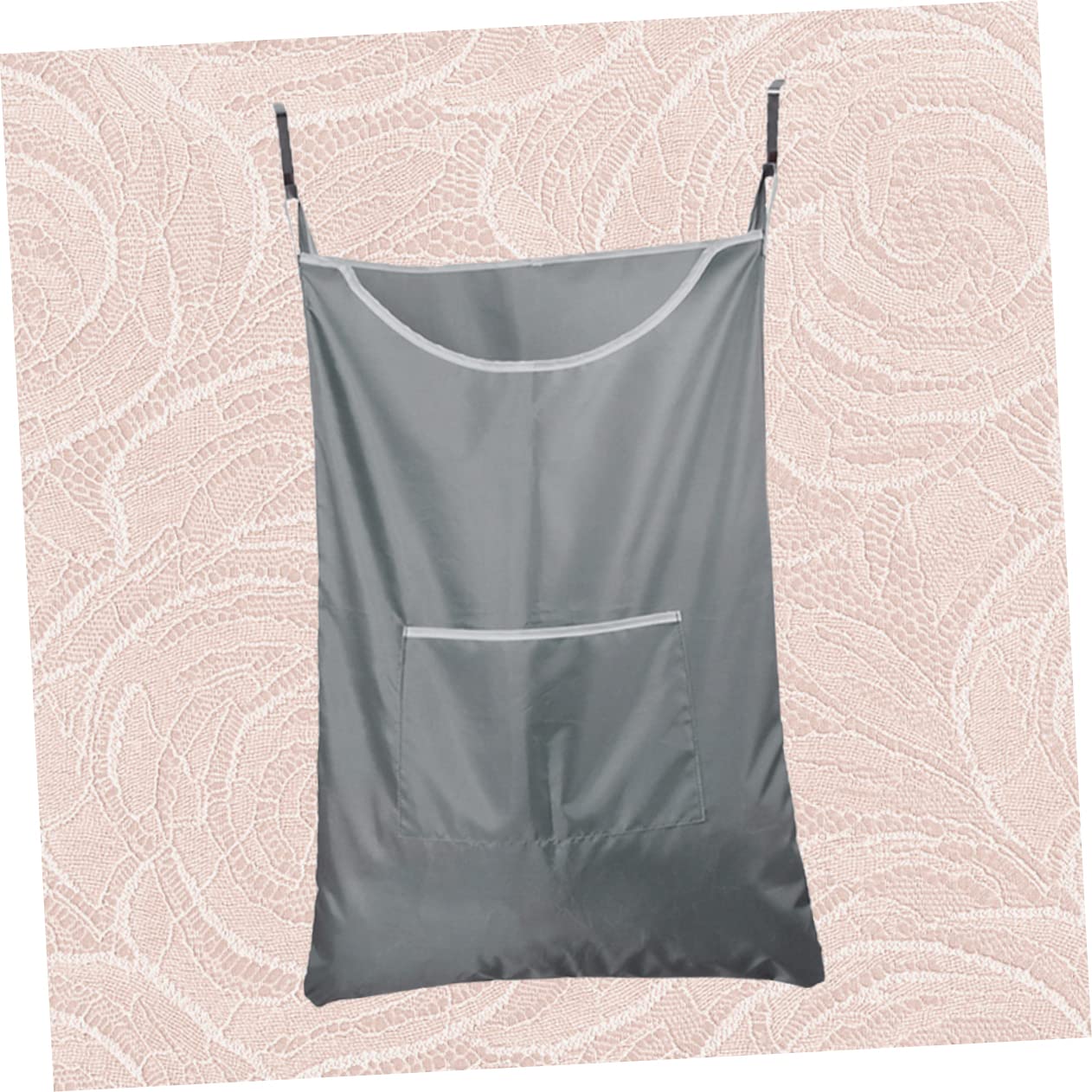 IMIKEYA 2pezzi Borsa Per Biancheria Sporca Grigio Sacchetto Pratico Per Riporre Abbigliamento e Accessori Bagno Design Semplice e Maniglie Comode Per Facile Trasporto