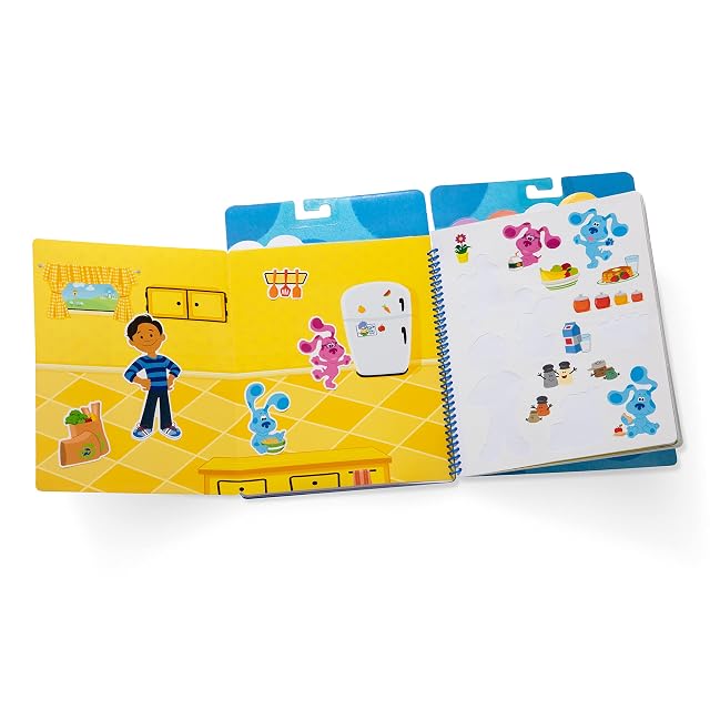 Foto 6 de 8 de Melissa & Doug Blues Clues and You, Bloc de Pegatinas Reutilizables, Los Lugares Que Blue Ama, Multicolor