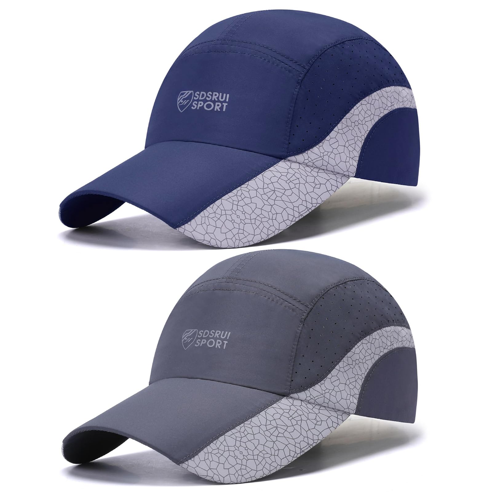 TAGVO 2 Packs Baseball Cap for Men Women, Sports Running Cap Quick Dry Breathable Sun Protection, Lightweight Foldable Mesh Caps, Outdoor Sun Hat — view 9