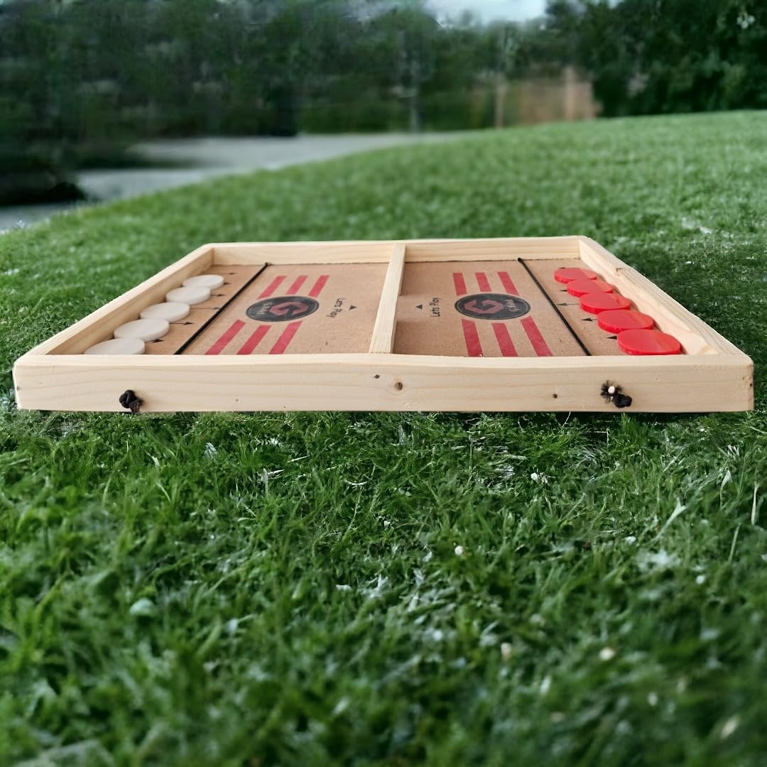G.FIDEL 24" Professional Large Size Fast | Faster | Fastest Finger First String Hockey Sling Puck Indoor Board Games & Toys for Kids Children Adults & Family. 1