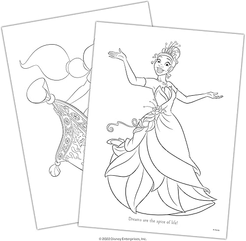 Miniatura 7 de Libros de actividades con calcomanías para niñas, paquete con 2 blocs de calcomanías con más de 400 calcomanías con princesas de Disney y Hello