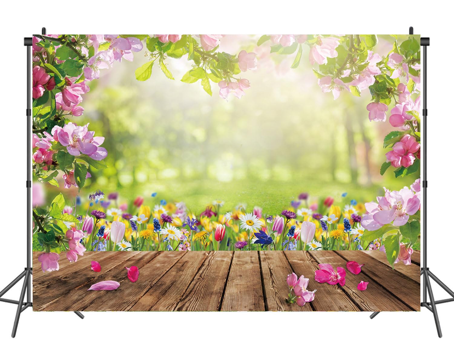 CHAIYA 7X5FT Easter Backdrop Spring Easter Photography Backdrop Easter Party Decor - View #5