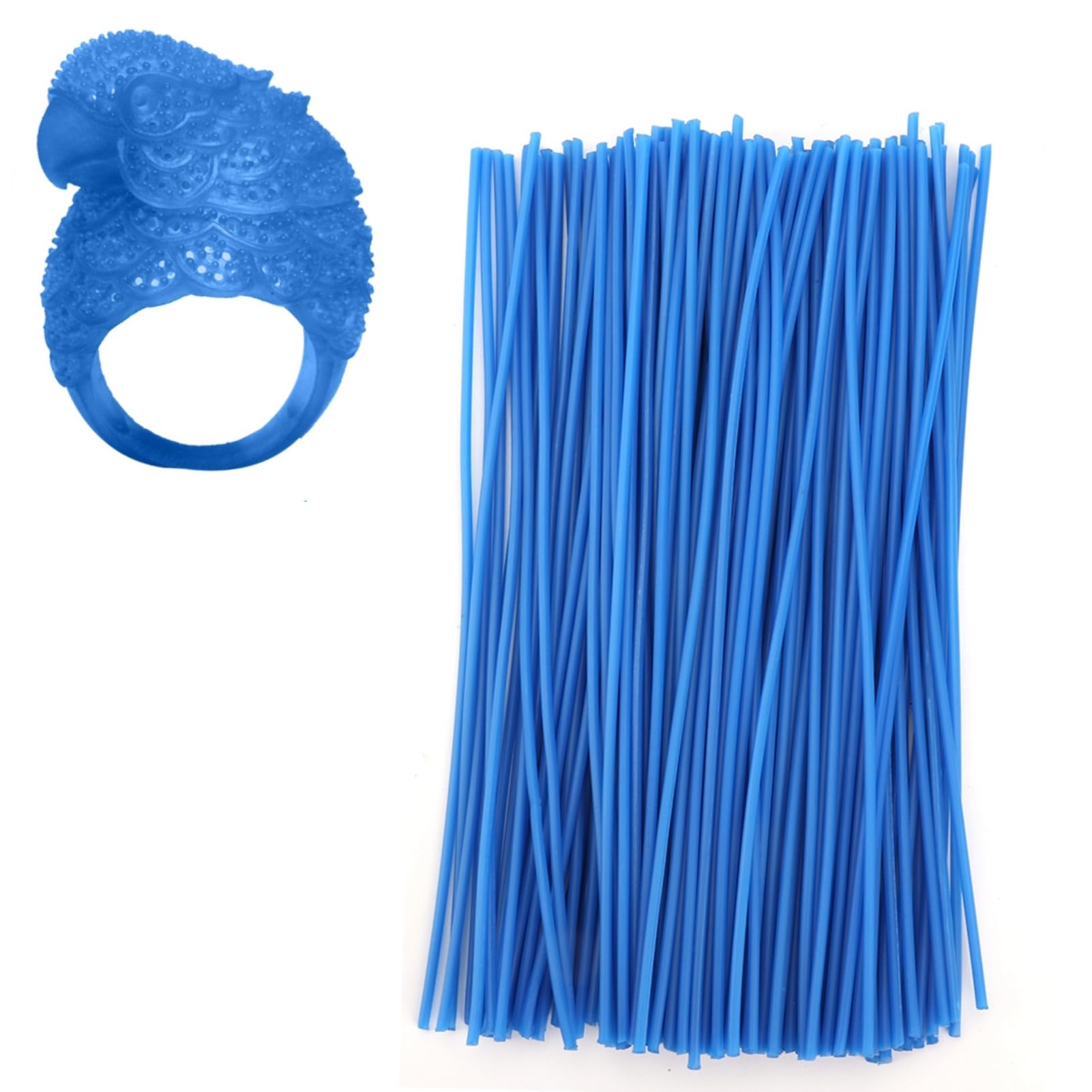 Buachois Linea di Cera per Gioielli, Filo di Cera, Materiali per Stampaggio, Linea Dewax per Modellazione di Gioielli, Strumenti per la Creazione di Modelli di Anelli(1mm)
