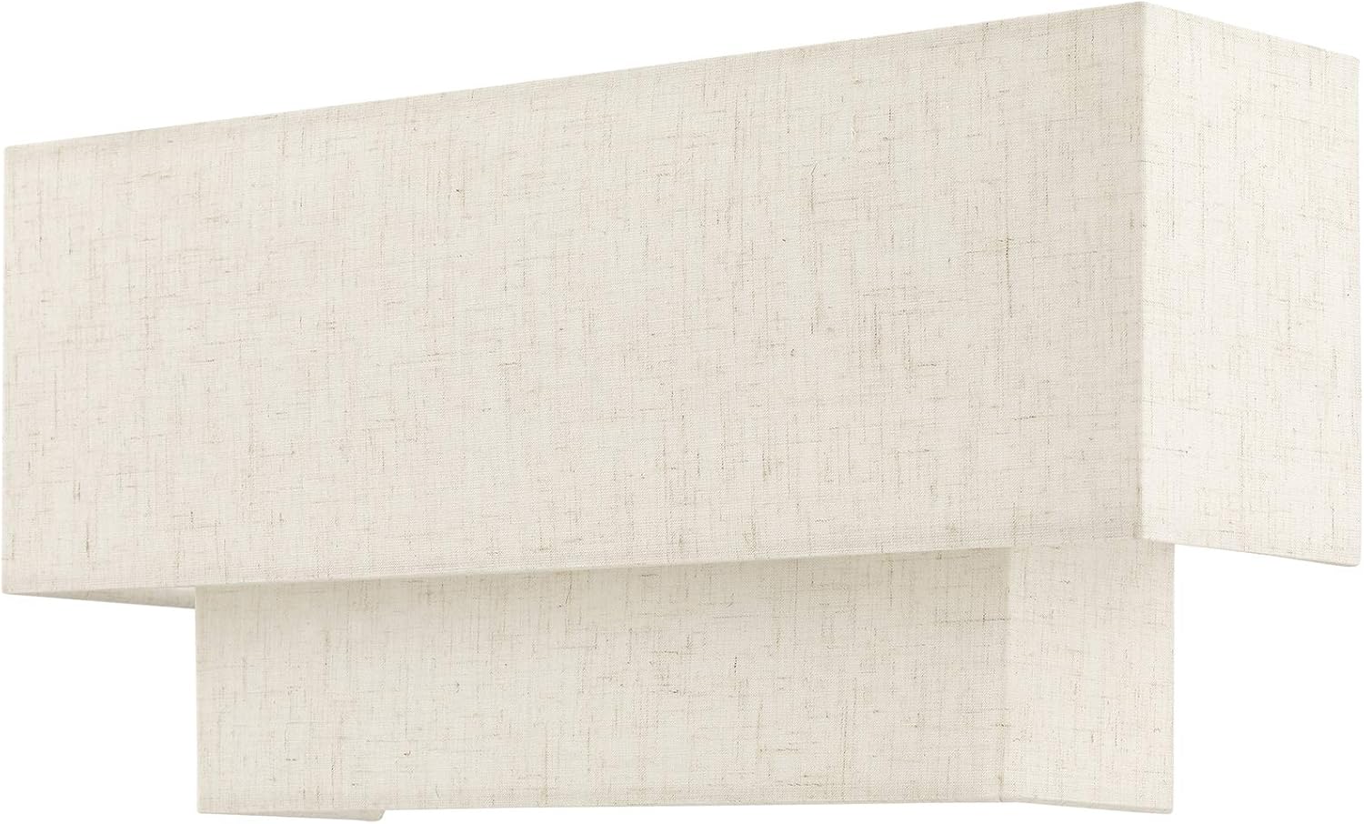 English Bronze Dimmable 2-Light Sconce with Fabric Shade