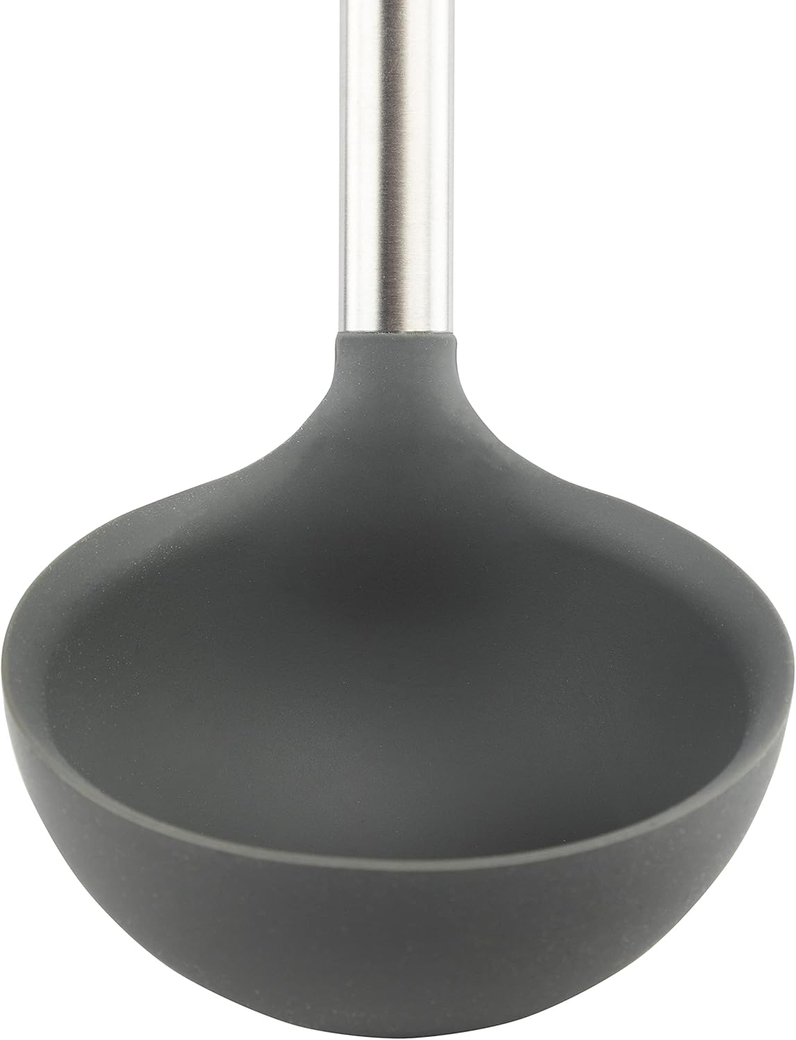 Tovolo Steel, Deep Spoon with Reinforced Silicone Ladle with Stainless Steel Handle: Kitchen Ladles: Home & Kitchen