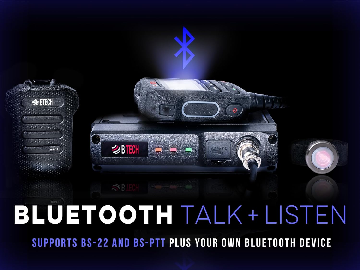 BTECH UV-50PRO 50W Dual Band Mobile Ham Radio - VHF/UHF Amateur Transceiver with APRS, GPS, Bluetooth App Programming, AI Noise Reduction & Satellite Tracking