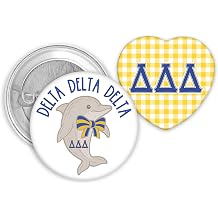 Tri Delta Pin Set, Big Little Gift, Sorority Merch, DDD Bid Day Accessories