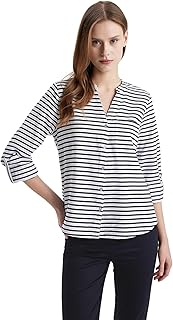 قميص بكم طويل وياقة قميص وقصة عادية للنساء من ديفاكتو، L7967AZ