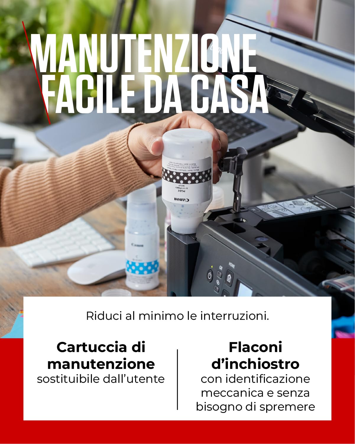 Canon Serie PIXMA G3570 - Stampante Multifunzione, Fotocopiatrice e Scanner MegaTank per la Casa | Connettività Wireless per Smartphone | Stampante Wifi per Uso Domestico