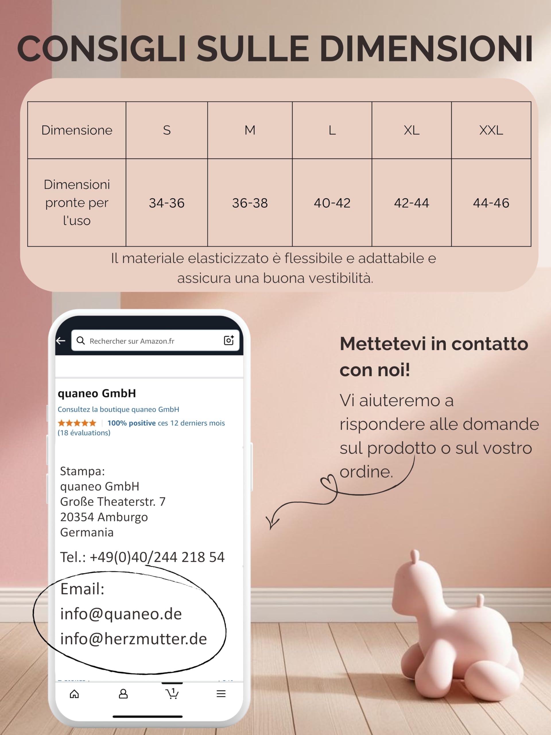 Herzmutter Abito Lungo per la maternità e la Gravidanza - vestivo per L'Allattamento - Maxi Abito Estivo - Festivo - Abiti da Donna per la maternità - Allattamento - 6900