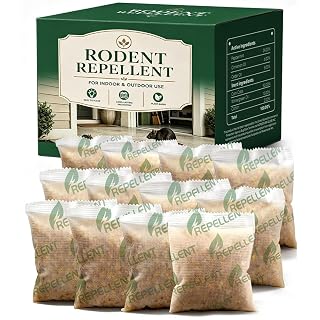 Rodent Away Repellent Pouches, Mouse Repellent Indoor & Outdoor- 12 Packs - Amazon product rated Grade B