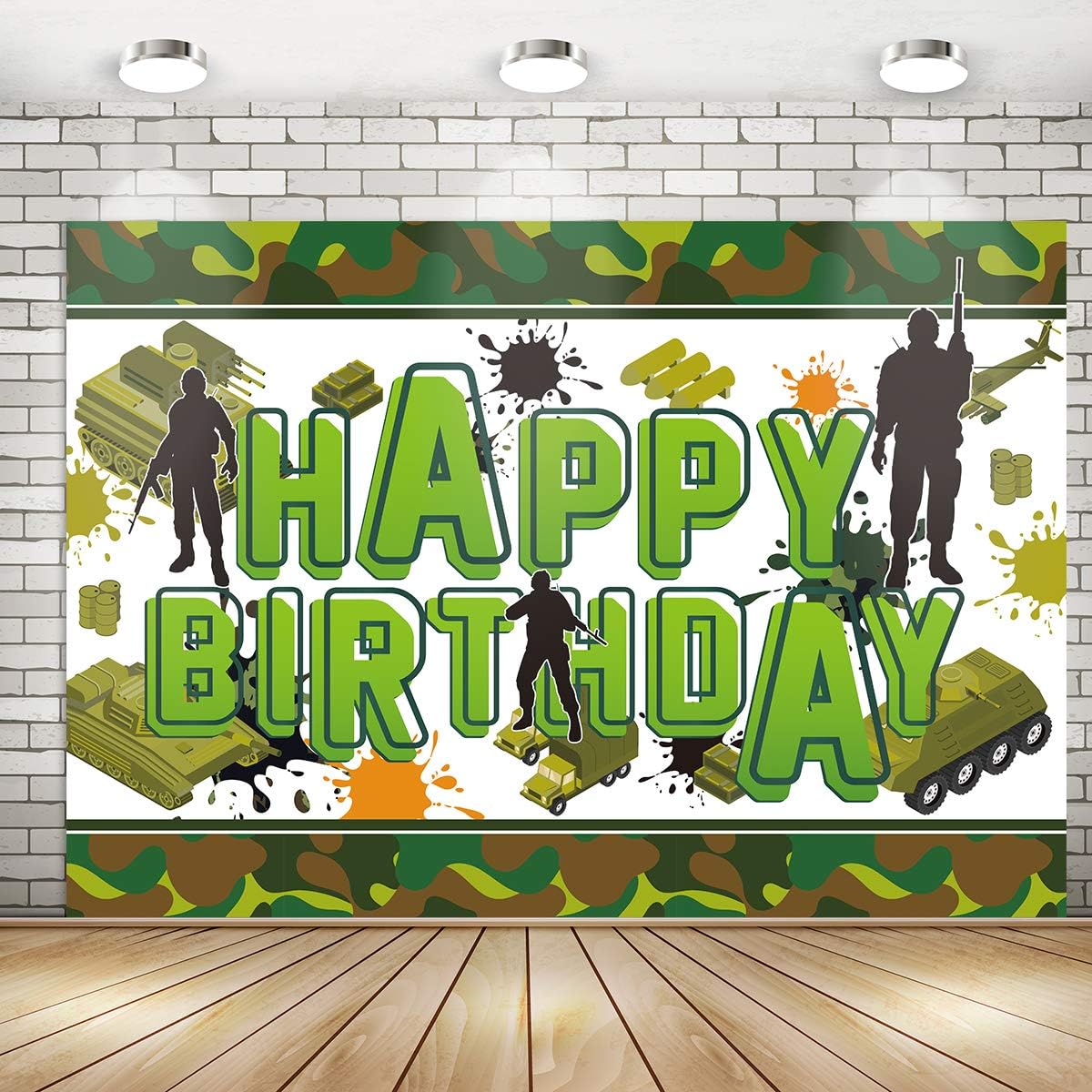 Camo Theme Party Decorations Happy Birthday Kuwait Ubuy