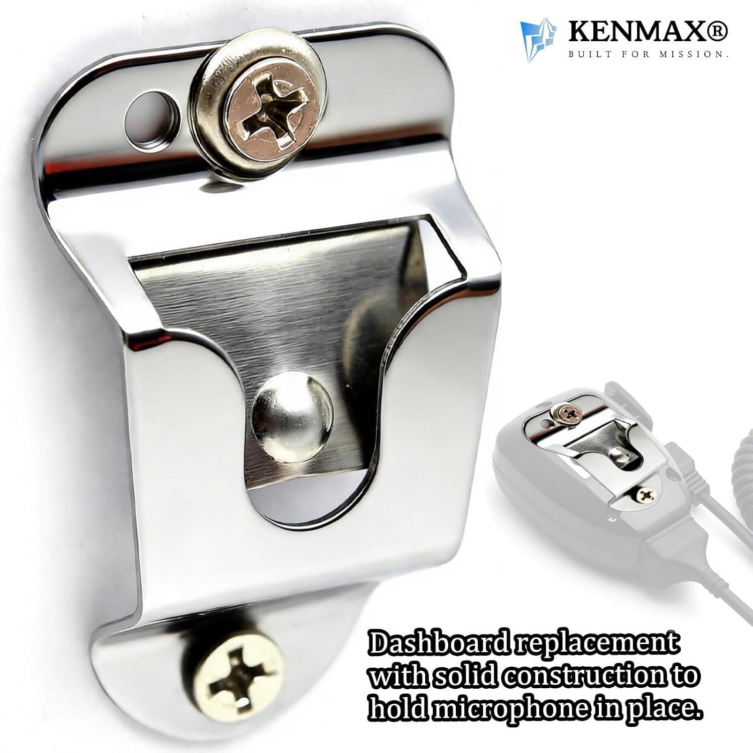 KENMAX® Mic Microphone Holder Clip HLN9073 for CB Motorola Radio XPR4550 CDM750 GM300 M1225 SM50GM3688 TK768G