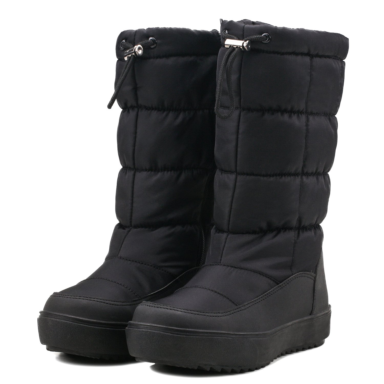 Shenji Scarpe Donna Invernali - Stivali da Neve con Lo Zip la Larghezza Gambale Adattabile H7624