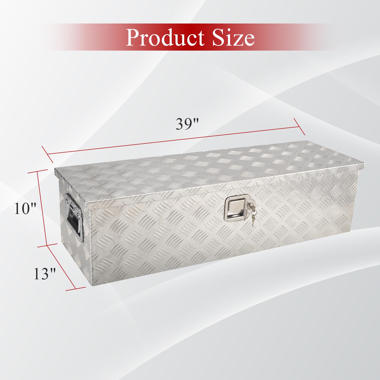 Aluminiowa skrzynka narzędziowa do ciężarówki, skrzynka narzędziowa, ciężarówka, przyczepa, skrzynia na klatkę piersiową, przyczepa, organizer do przechowywania podwozia, wodoodporny