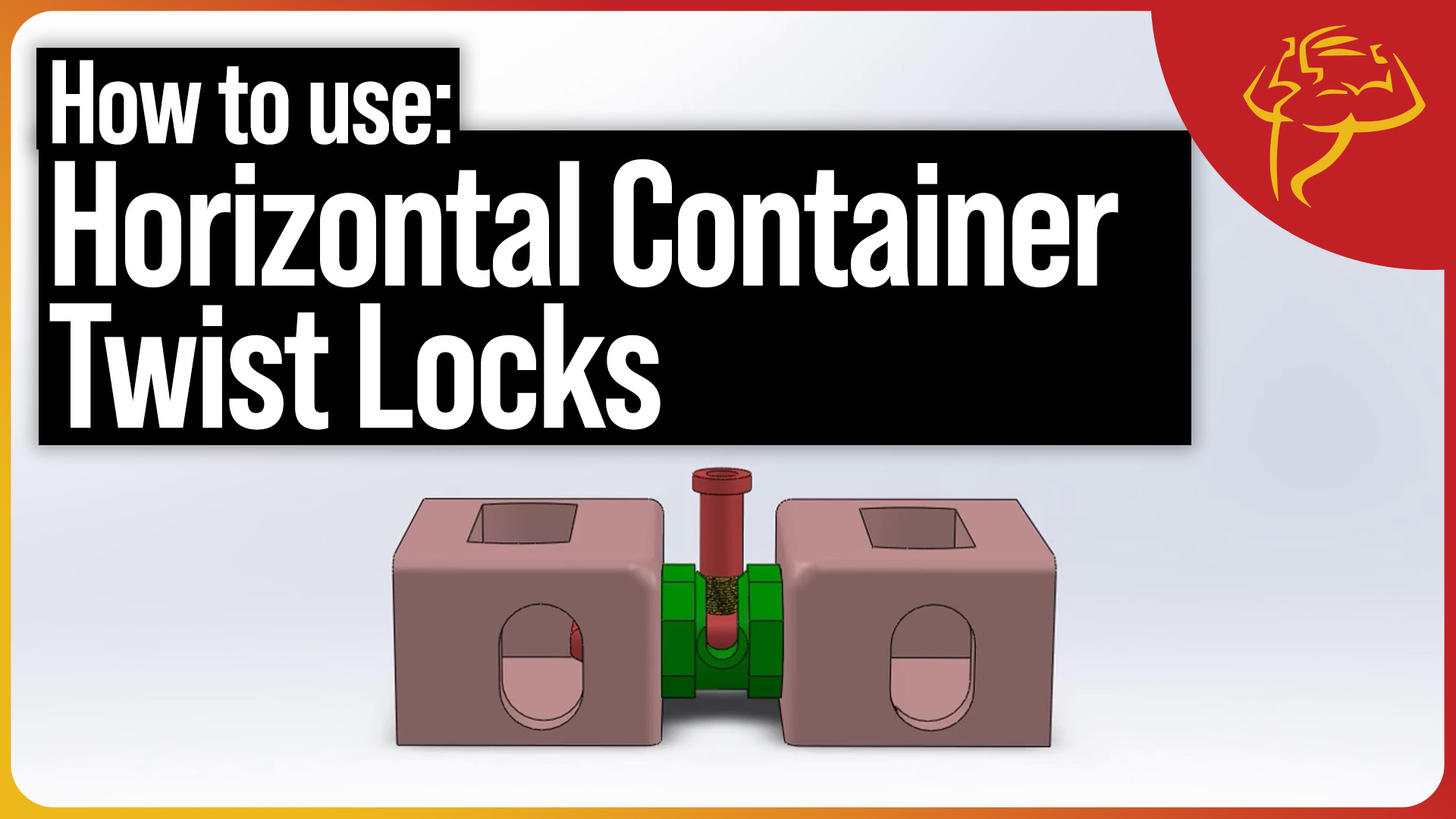 Watch How to Use Horizontal Shipping Container Twist Locks on Amazon Live