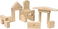 Vista 1 de My First - Juego de bloques de madera, fabricado en Estados Unidos, 21 piezas