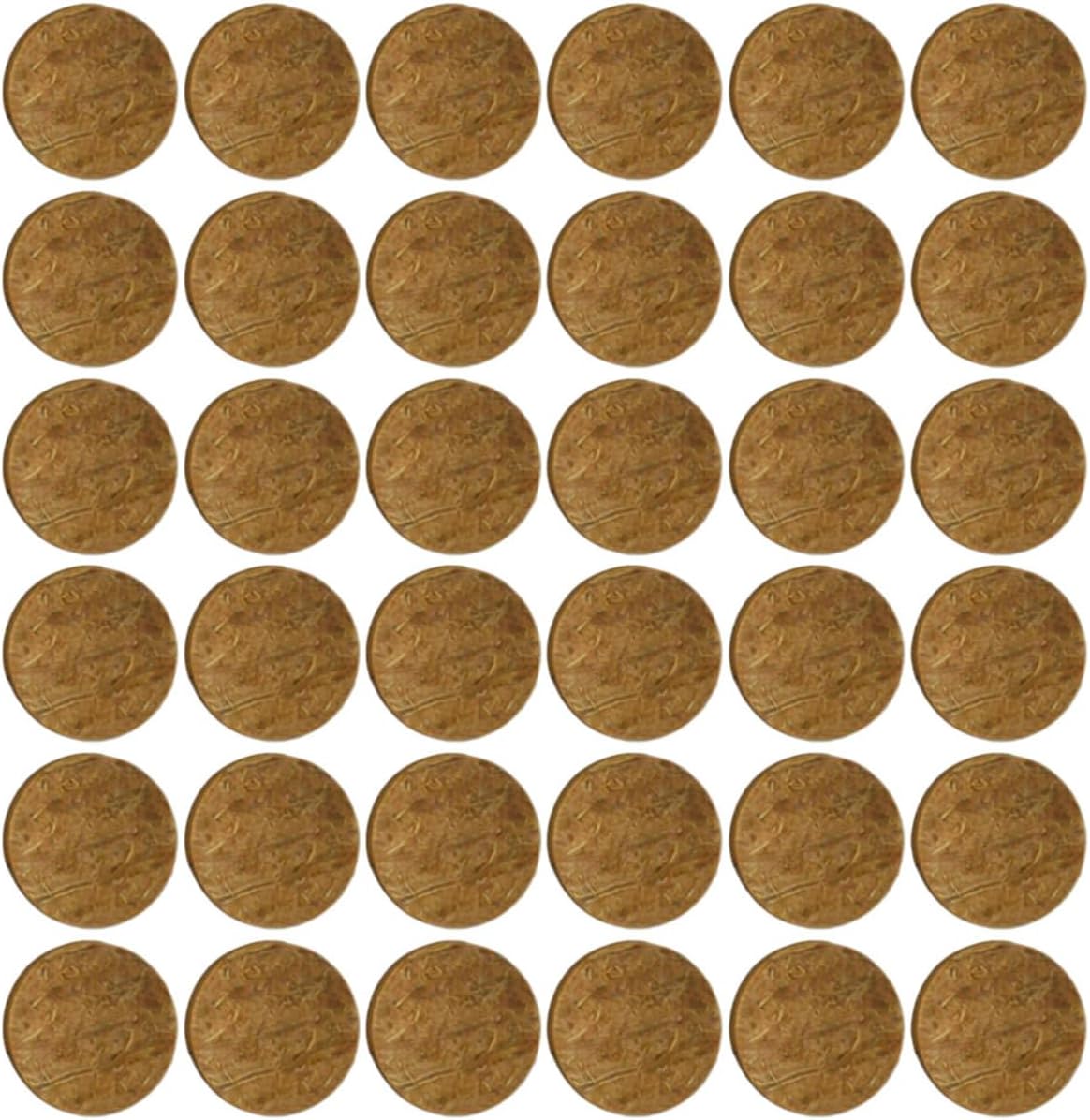 Toddmomy 50 Pcs Coconut Shell Discs Fish Tank Aquarium Decor 0.78 in
