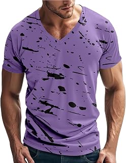 Camiseta de manga corta para hombre con estampado informal, camiseta de graffiti, camiseta blanca, adecuada para muchas ocasiones