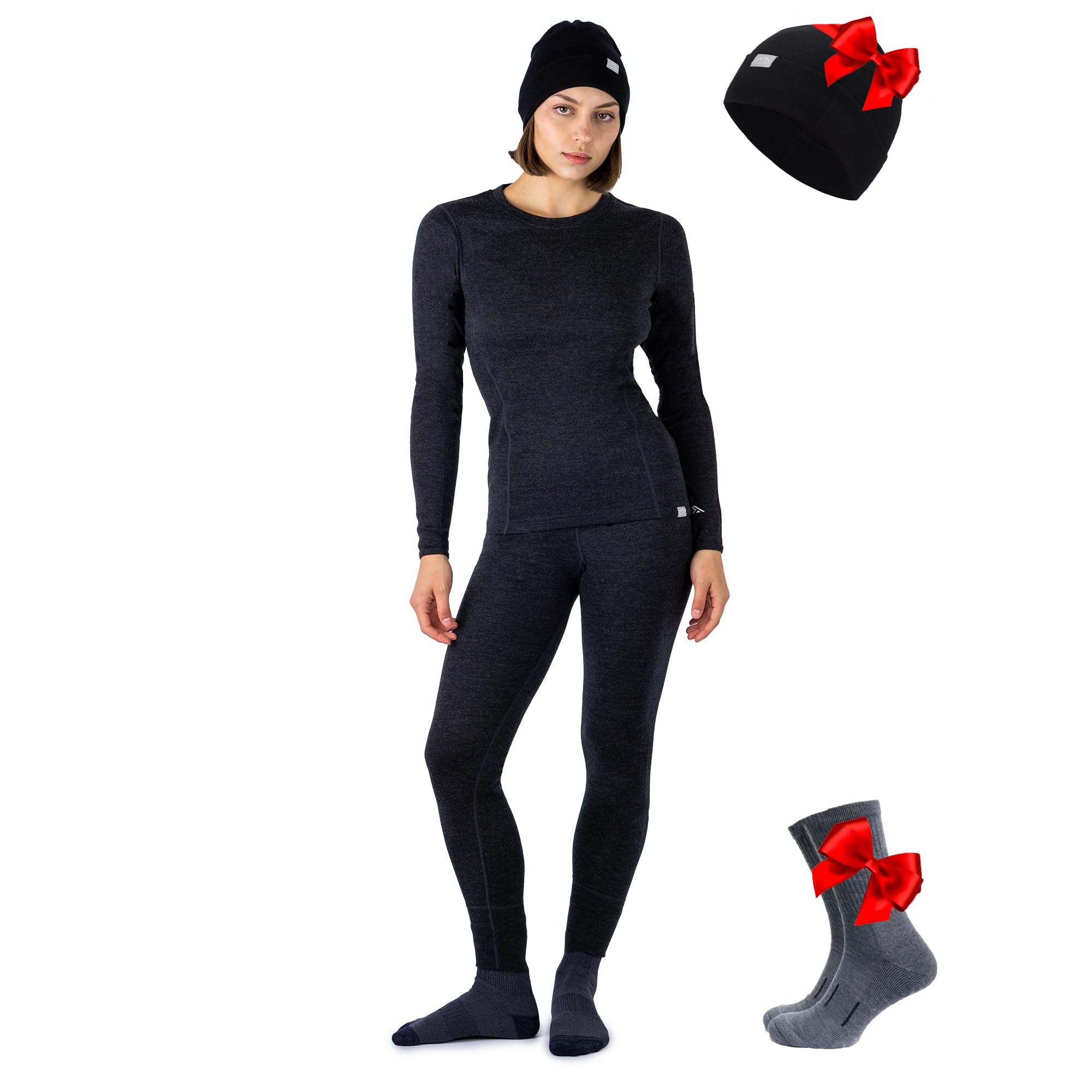 Merino Unterwäsche Damen Set + Mütze – Merino Langarm Damen und Hose aus Merinowolle-image-41