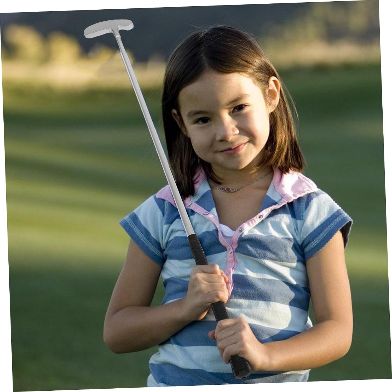 Toddmomy Aluminium Alloy Golf Putters Zinc Alloy Material Elastic Training Aid Swing Training Balls Improve Distance Accuracy for Home School Stadium