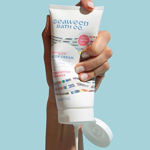 Miniatura 5 de The Seaweed Bath Co Crema corporal energizante Uplift algas marinas ricas en nutrientes veganas sin parabenos 6 onzas líquidas