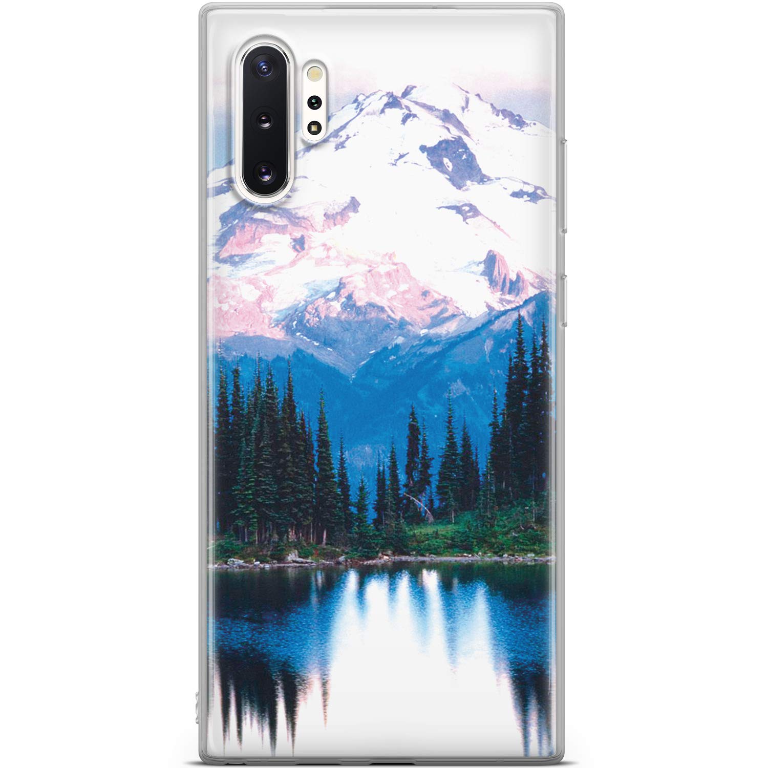 MertakPhone Case Compatible with Samsung Galaxy S24 S23 Ultra S22 5G Plus S21 FE S20 S10 Nature Mountain Lake Design Lightweight Silicone Cover Flexible Landscape Forest Slim Scenic Protective Print