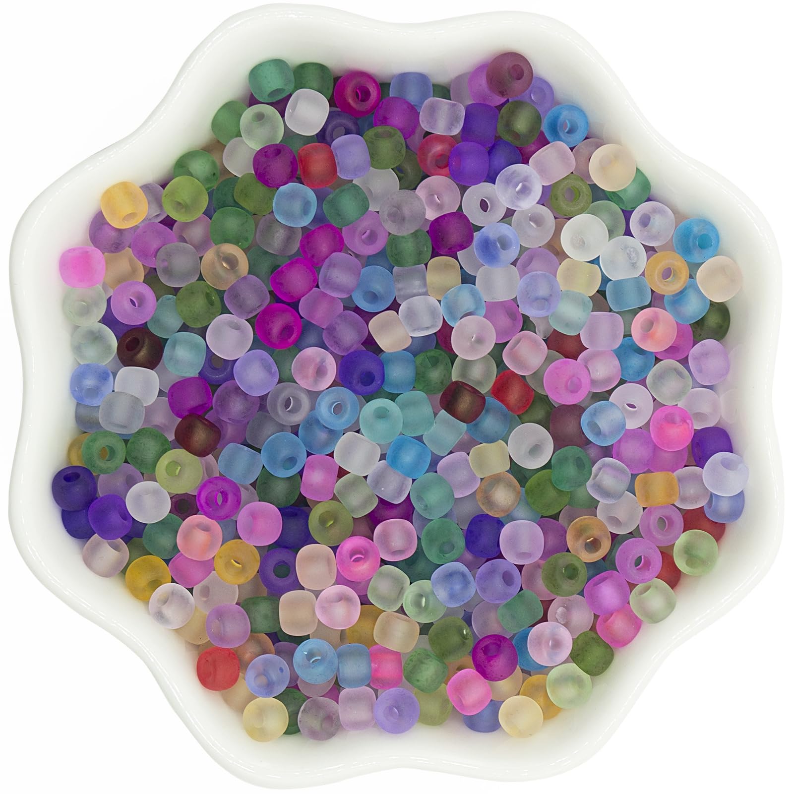 Perles en verre dépoli 4mm pour bracelet d'amitié et bijoux DIY