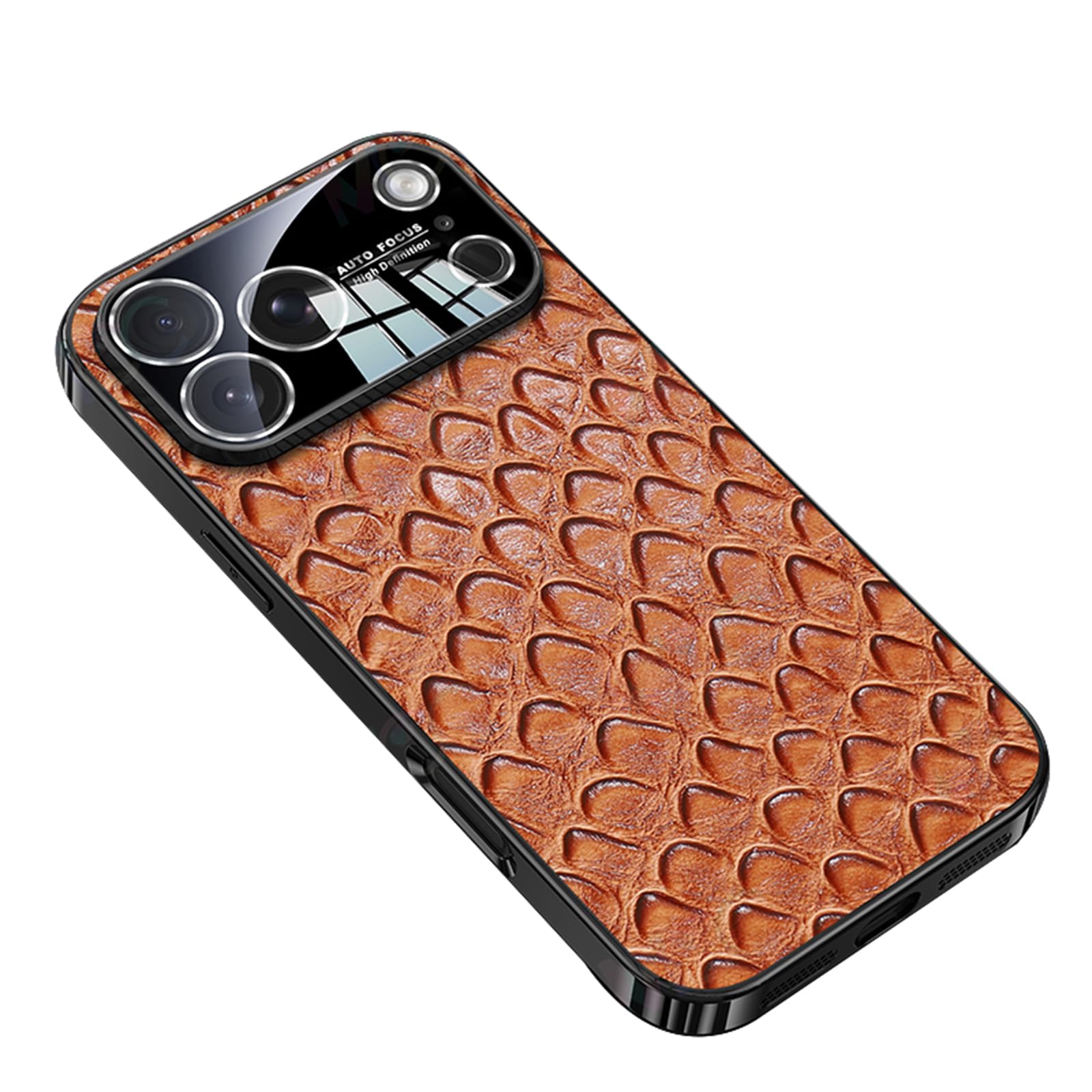Coque cuir iPhone 17 Air luxe et mince, étui chic protection caméra