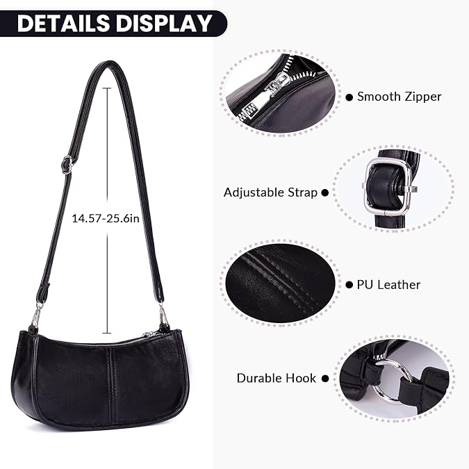 Shoulder Bags for Women Y2k Purse and Handbags Retro Studded Crossbody Bag Small Shoulder Purse Leather Hobo Handbag