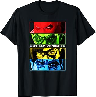 Gotham Knights Character Mask Panels T-Shirt