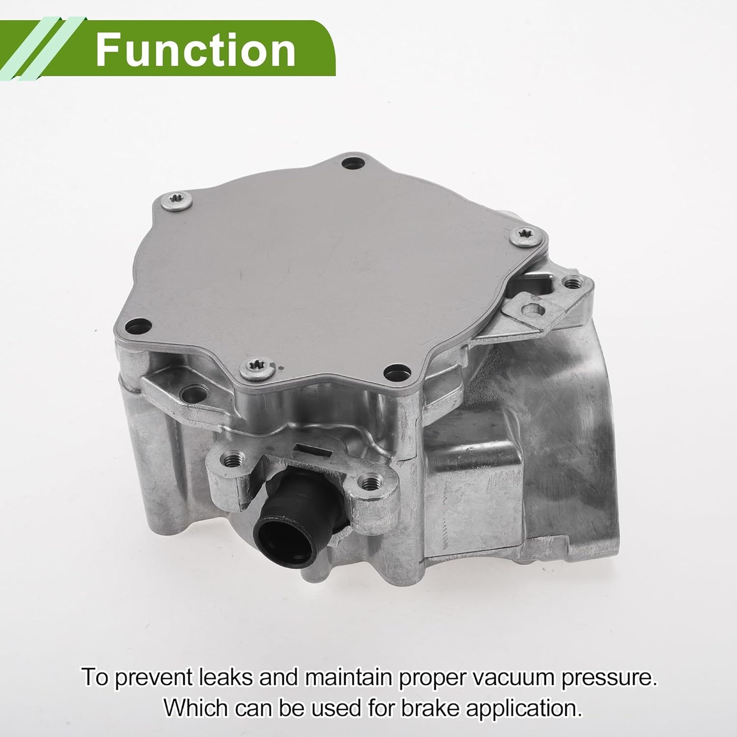 Brake Vacuum Pump No.06L145100E Engine Vacuum Pump for Volkswagen Golf 2021-2024 Aluminum Alloy Silver Tone 1 Pc