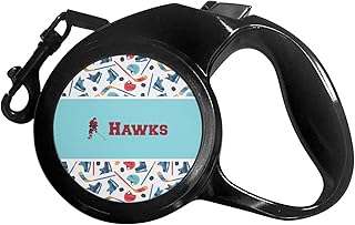 Personalized Hockey 2 Retractable Dog Leash - Small