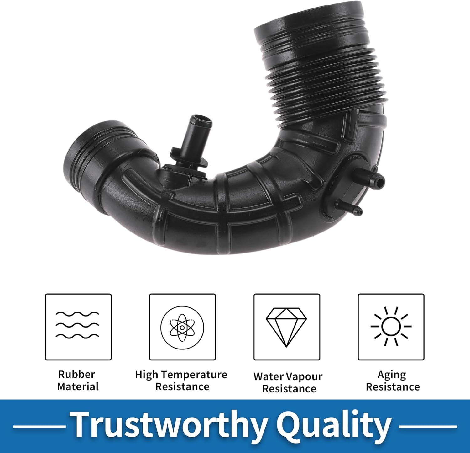Engine Air Intake Hose for Fiat for Abarth 500 1.4 Turbo Air Cleaner Intake Hose No.51817836 Plastic 1 Pcs