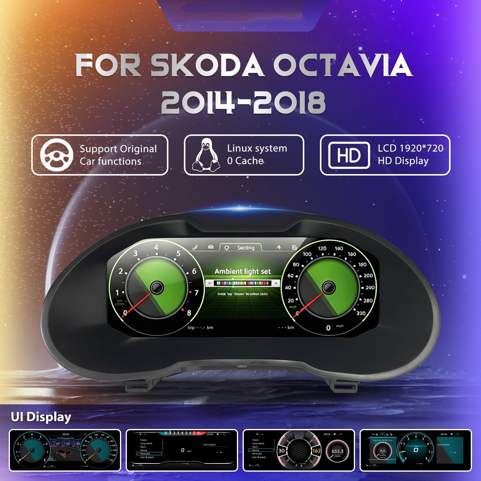 Pantalla para Coche para Octavia A7 2014-2018
