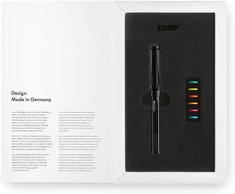 LAMY SAFARI DOLMA KALEM METAL KLIPS EF UC ALL WHITE MULTI COLOURED RINGS SET