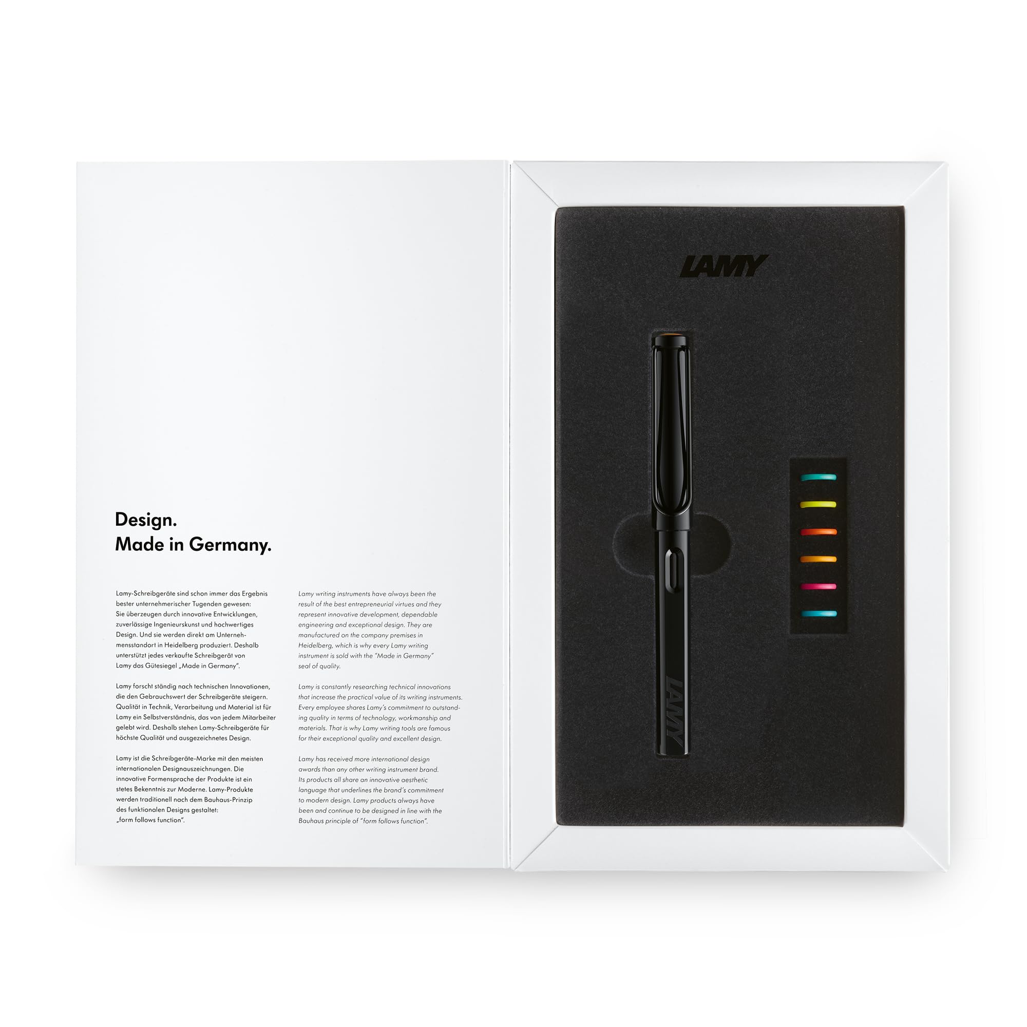 Amazon | Lamy サファリ マルチカラー 万年筆セット オールブラック