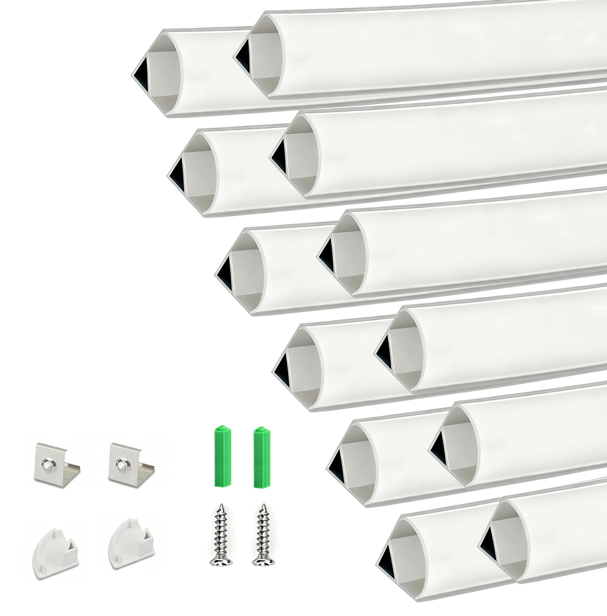 LED Strip Channel - 3.28ft Aluminum Profile (6 Pack) -11