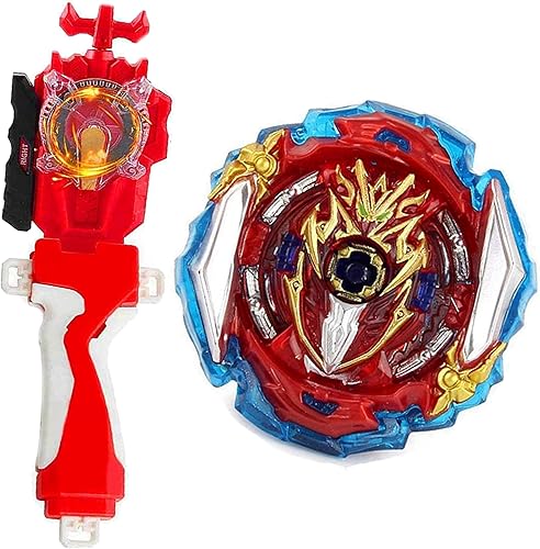 Vista 84 de Juego de juguetes de hoja, juguetes de batalla, lanzador chispeante, agarre Bey Battling Top DB B-199 Booster Gatling Dragon. Kr.Cm'-10 lanzador
