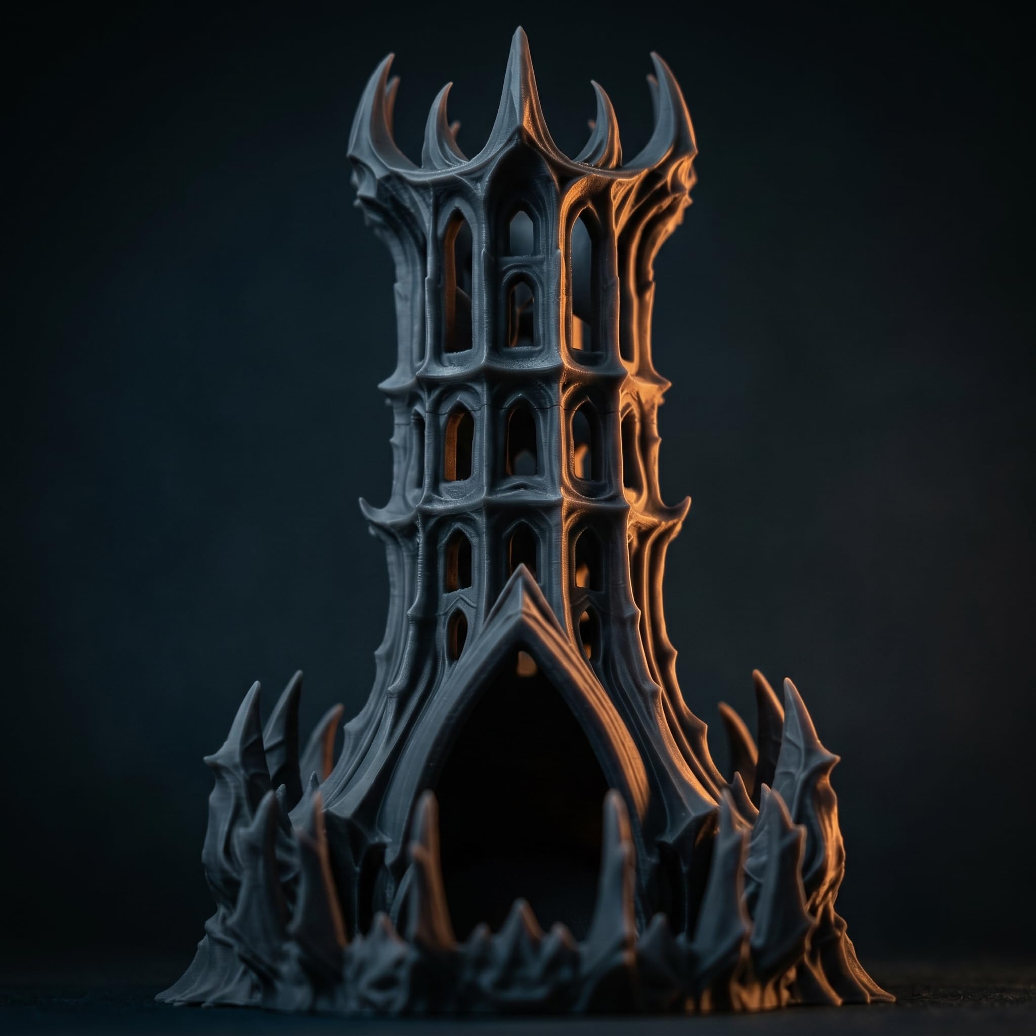 Obsidian Zitadelle Würfelturm für Würfel bis 25mm | DND Castle Dice Tower Made in Germany | Tabletop RPG Pathfinder Pen & Paper Fantasy | Deko zum Bemalen | Geschenk Rollenspieler