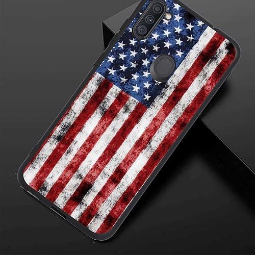 Miniatura 5 de Funda compatible con Samsung Galaxy A11, diseño retro de soldado veterano de la bandera estadounidense para Samsung para hombres y mujeres, funda de