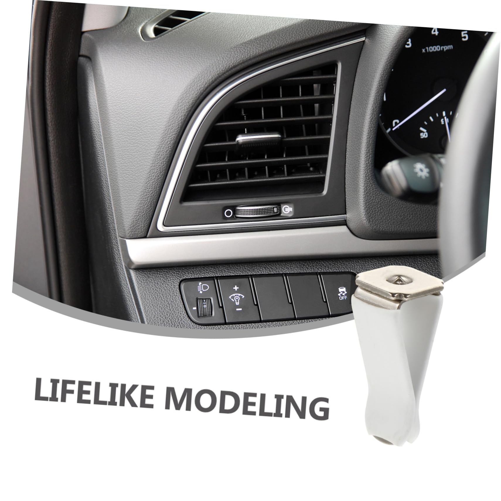 ULTECHNOVO 120stücke Teiliges Auto Aromatherapie Diffuser Clips Weiße Duftclips Für Auto-innenraum Aromatherapie Frischer Duft Für Reisen Und Alltag
