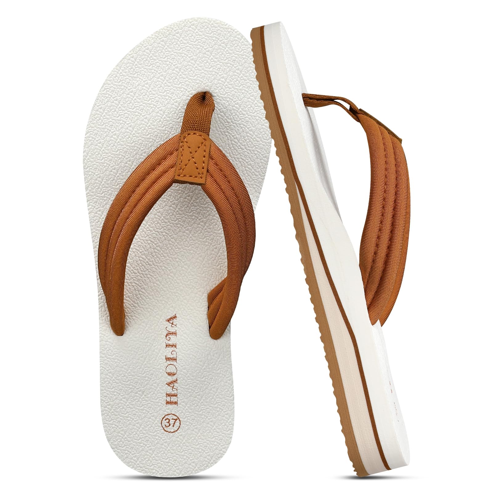 HAOLIRA Chanclas Mujer Moda Cómodas Tela Sandalias de Piscina Verano Playa Ligero Zapatos, Suela Antideslizante